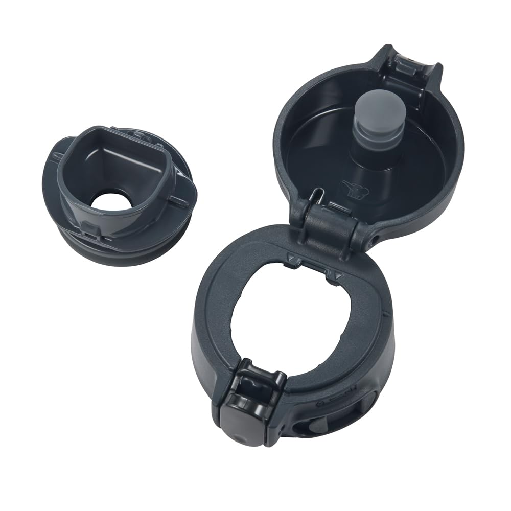 Бутылка для воды ZOJIRUSHI с большой интегрированной крышкой из нержавеющей стали и всего 3 предмета для мытья, бесшовная, емкость, 950 мл, одно касание, кружка, черная,