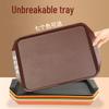 Commercial Non-slip Plastic Serving Tray with Handles
