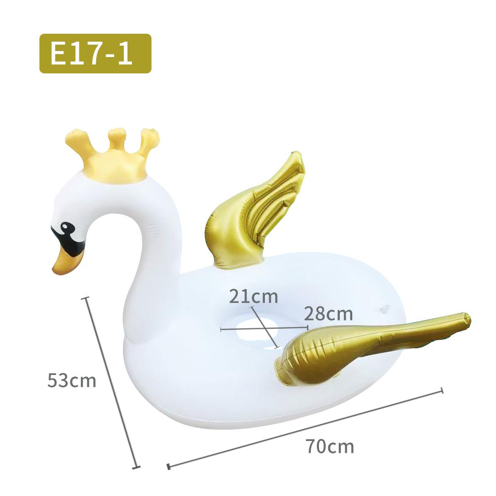 Inflatable Float Baby Swimming Circle White/Black Swan Swim Circle Water Fun Toys Children Holiday Water Sport Beach Party Toys