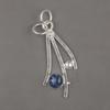 Содалит Ювелирные изделия из драгоценных камней ручной работы, Подвеска из стерлингового серебра 925 пробы, Ювелирные изделия из серебряной подвески ручной работы, Для свадебного подарка