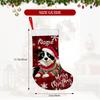 Christmas decoration fireplace hanging stocking[Customizable]1pc / s Creative Design Christmas Hat with Border