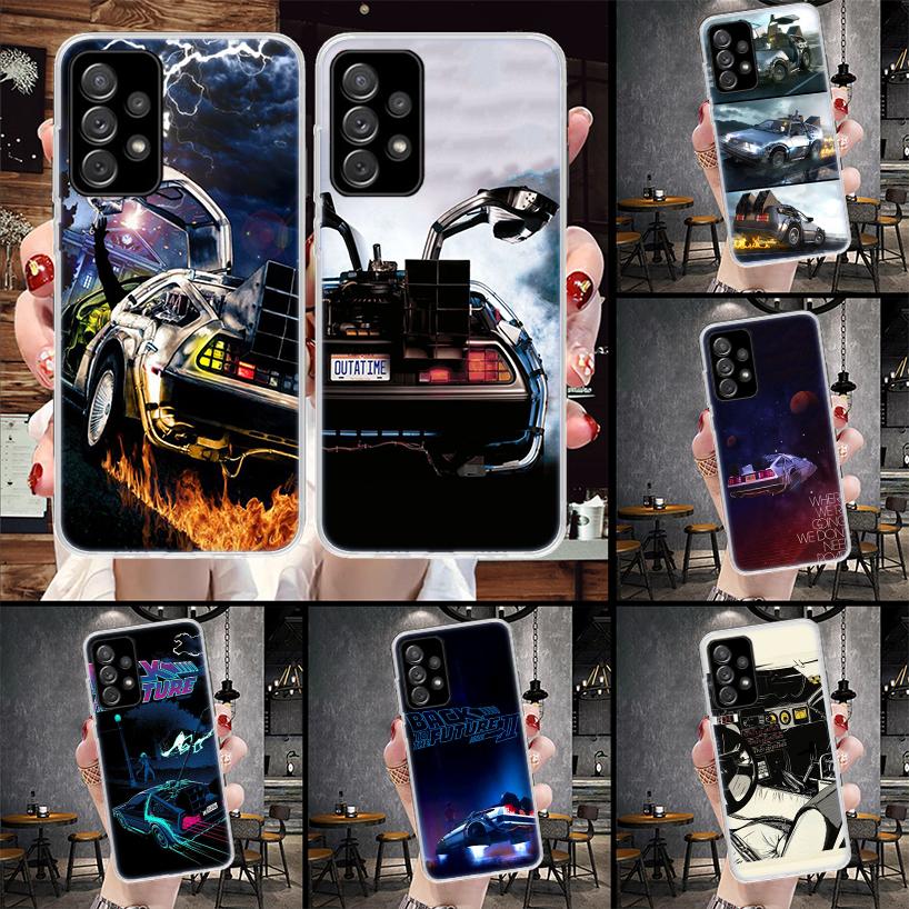 Back To The Future Time Machine Soft Phone Case For Samsung Galaxy A13 A14 A15 A16 A17 A53 A54 A55 A56 A57 A33 A34 A35 A36 A37 A