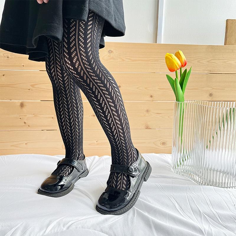 Детские колготки для девочек Ins, однотонные однотонные колготки с сердечком и пшеничным узором для маленьких девочек, весенне-летние тонкие сетчатые колготки для малышей