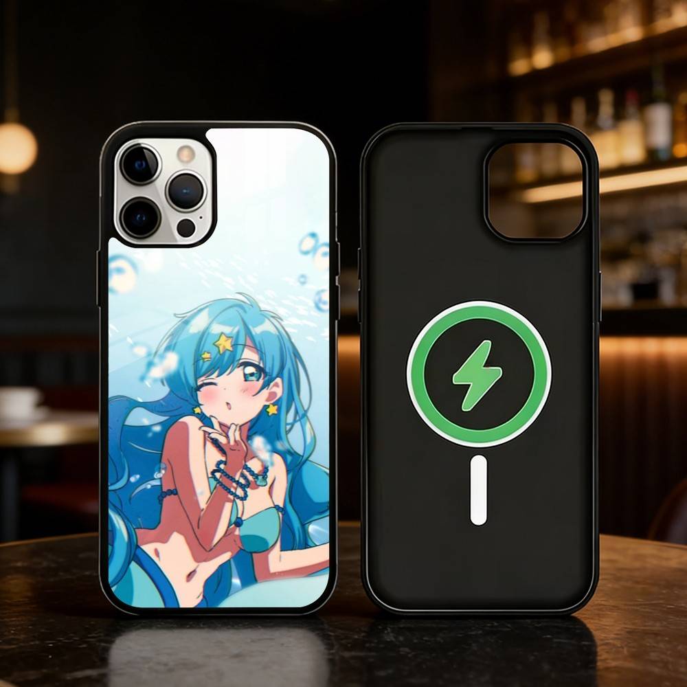 Чехол для телефона Mermaid Melody Pichi Pitch для iPhone 17/16/15/14/13/12/Plus/Pro/Max для магнитной беспроводной зарядки