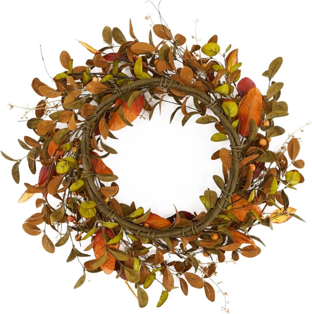 Венок из гортензии, подвеска на дверь, имитация цветка, стиль, настенное украшение