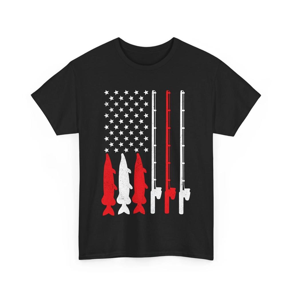 American Flag Fishing Rods Shirt, Fishing Season Shirt, Fisherman Shirt