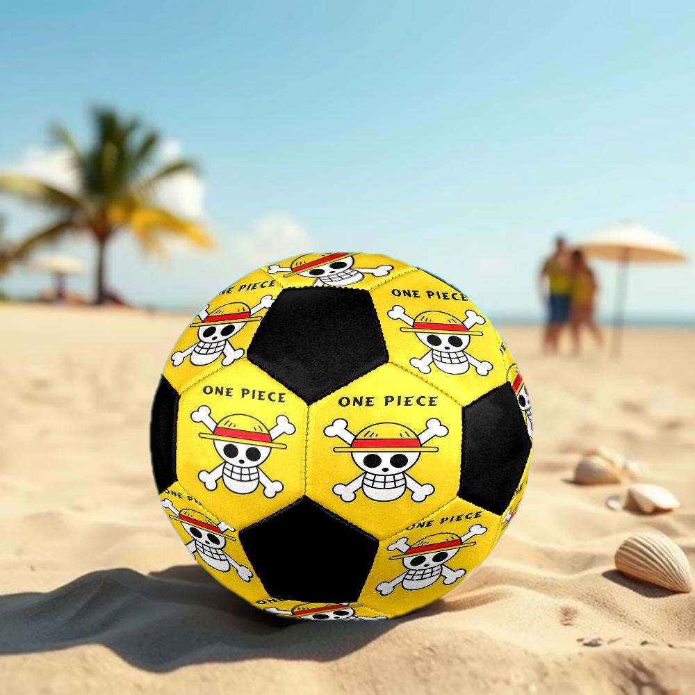 1pc One Piece Logo Football Soccer Ball Size 5 Indoor Soccer Ball Fashion Colorful Backyard Game -Great For Sports Fans Gift HE18