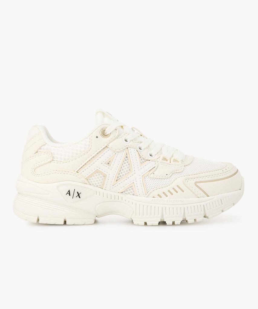 Armani Exchange Women'S Mesh Panel Chunky Sneakers _Off White_A426175502