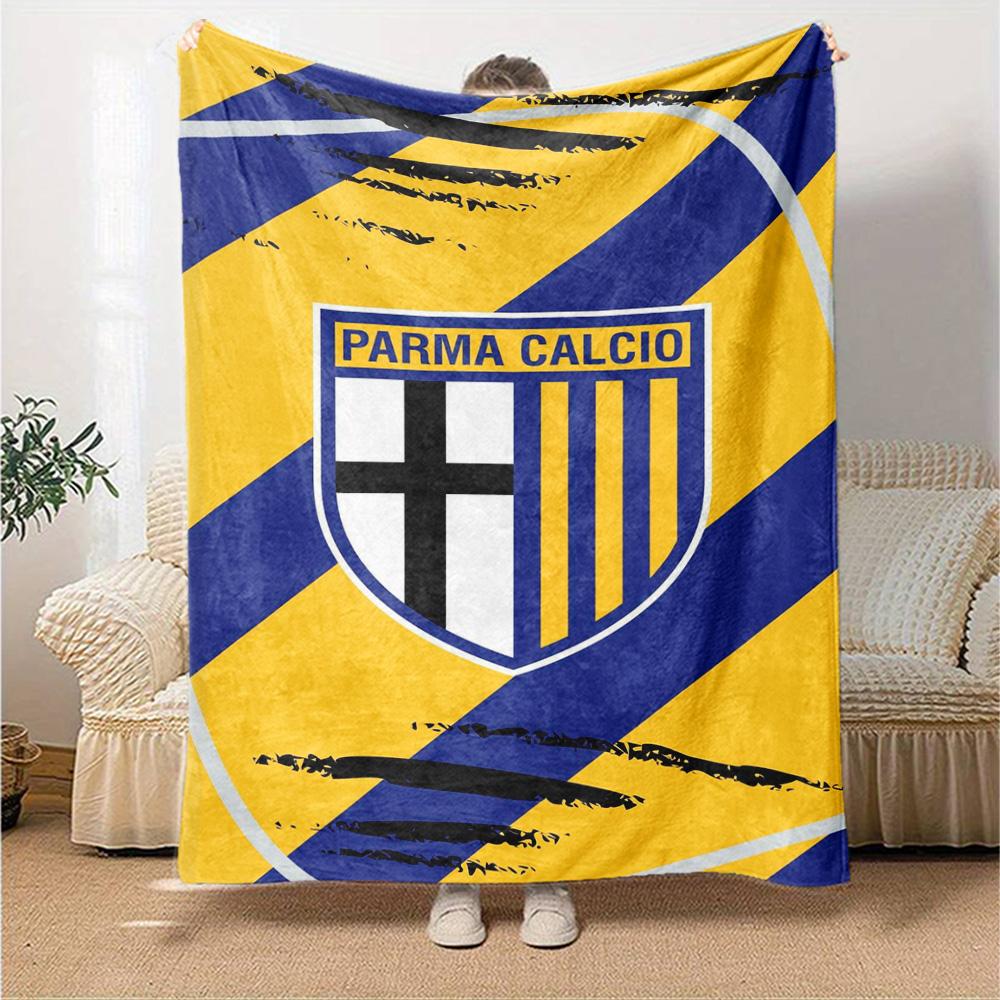 Parma Calcio Print Flannel Blanket High Quality Warm Comfortable Cover for All Seasons Perfect for Gifts Home Decor