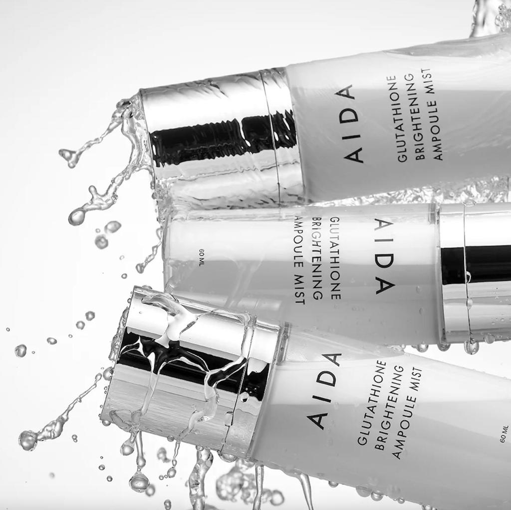 AIDA Glutathione Brightening Ampoule Mist – мгновенное увлажнение и усиление сияния (60мл)
