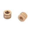 50pcs M3 Brass Cylinder Knurled Round Molded In Insert Embedded Nuts (M3*5*5.3)