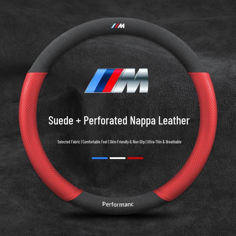 Ultra-Thin Suede Steering Wheel Cover for BMW 3, 5 Series & X Models