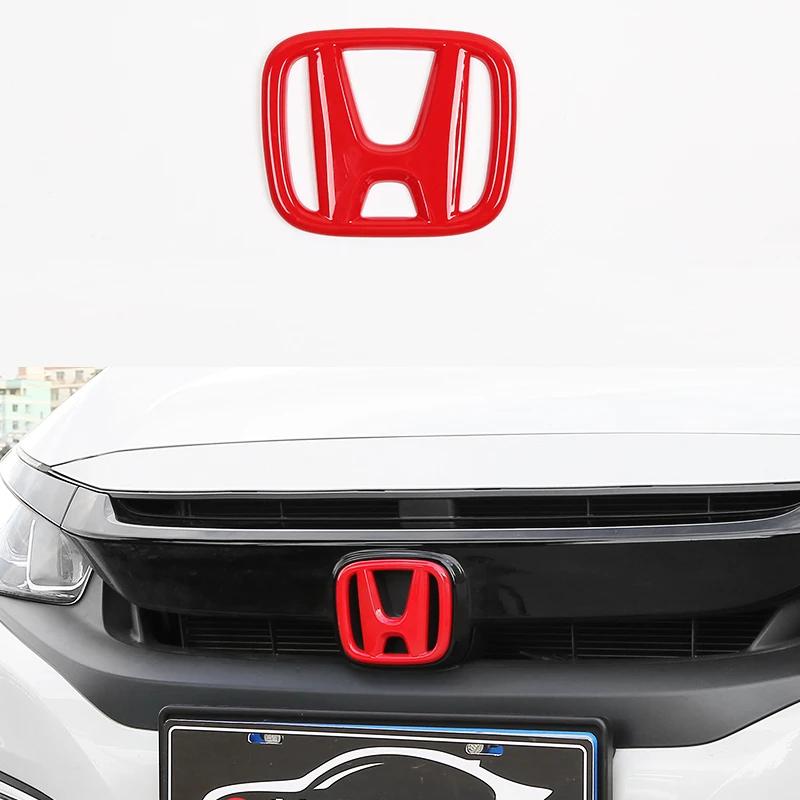 hvqrm7 ABS Auto Steering Wheel Trunk Emblem Front Grille Logo For Honda Civic 2019 2018 2017 2016 Car Styling Decoration Accessories