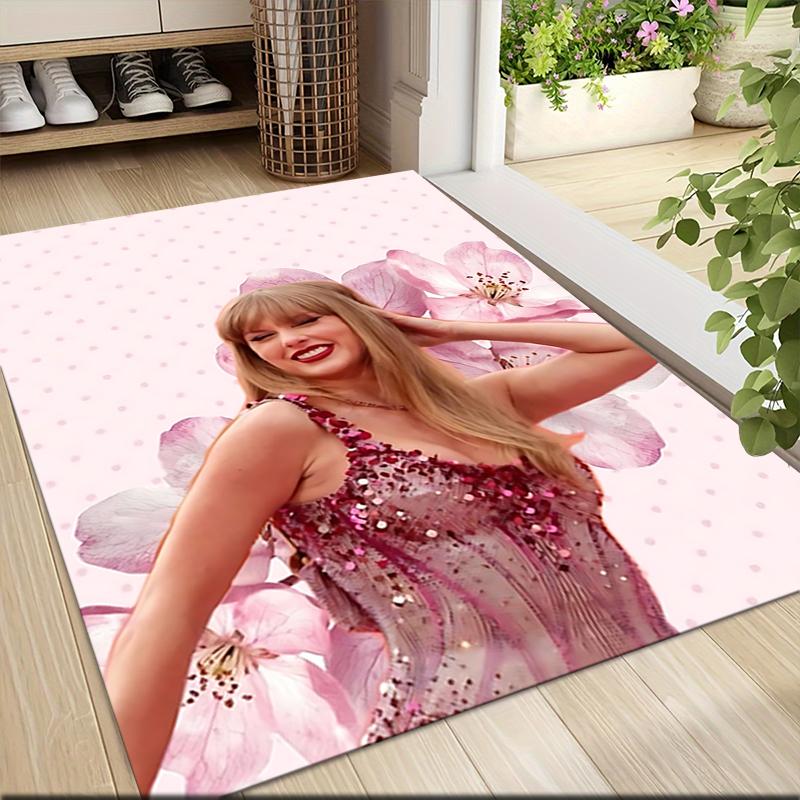 Floral Fantasy Fashion Carpet Rug Soft Washable Antislip Home Living Room Sofa Mats Personalized Christmas Rug