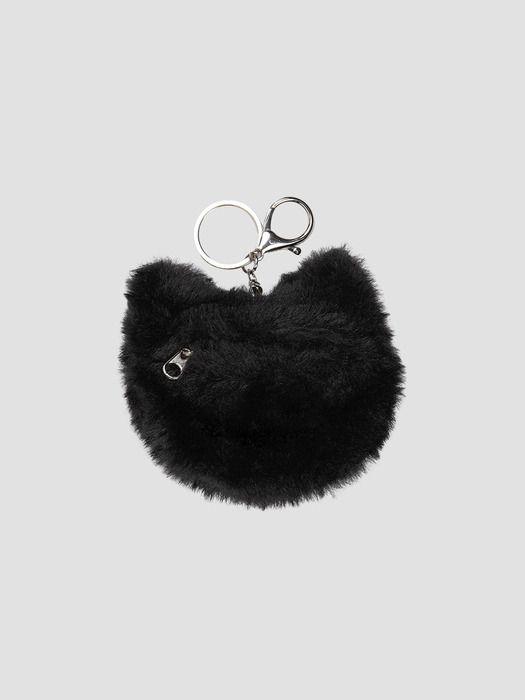 ROLAROLA ROLA CAT FRIENDS POUCH KEYRING BLACK