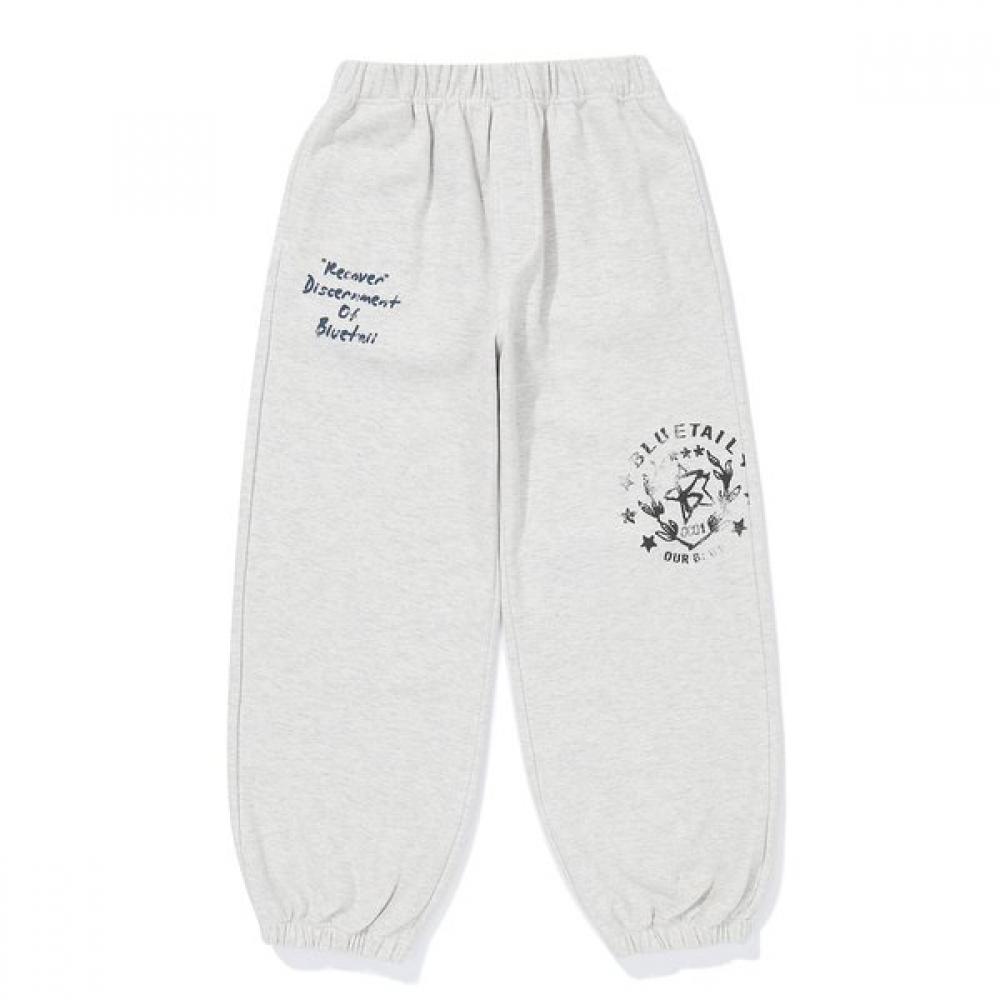 Bluetail Light Gray Daimaru Sweatpants Aaa1pt06lg