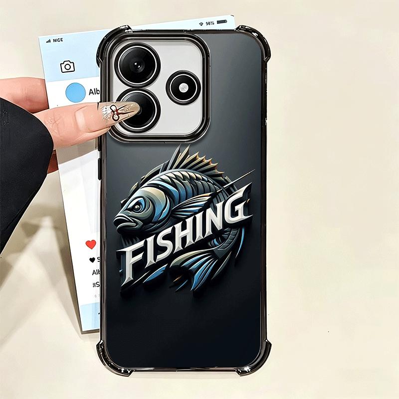 Nash Fishing Чехол для телефона с рисунком рыбы Soft Для Xiaomi Poco X7 X8 Pro Max X6 X5 X3 F8 Ultra F7 M8 M7 M5S Redmi 15C 15A 15 14C 13C 12C