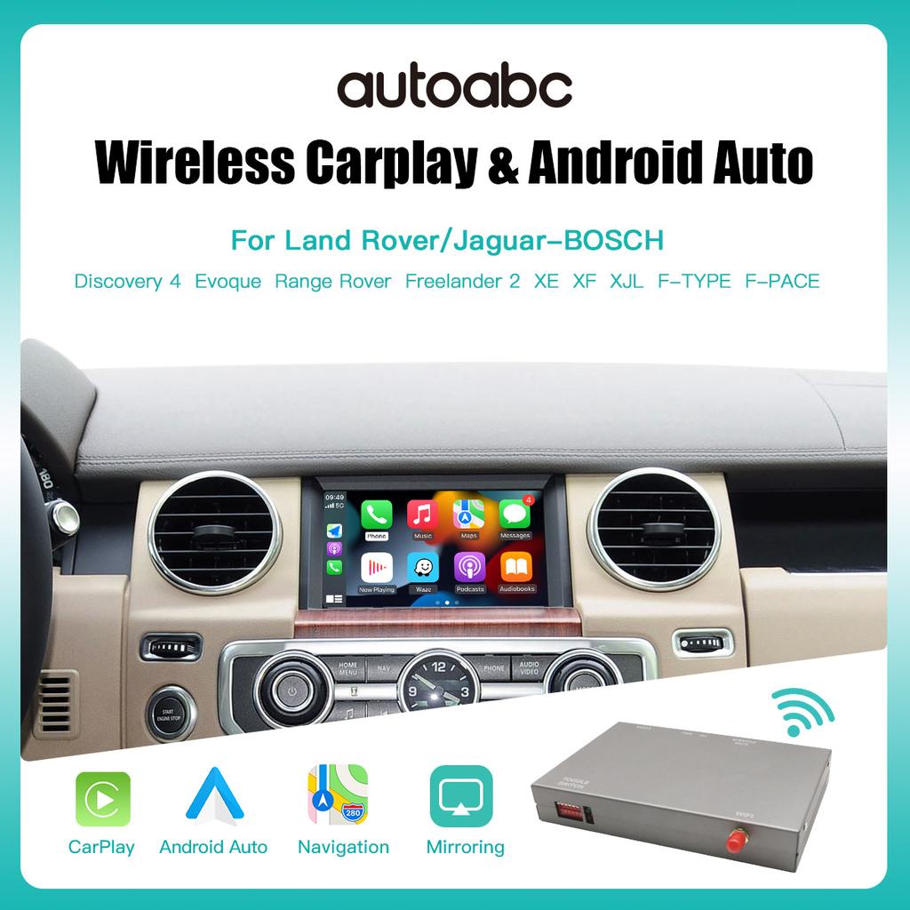 AUTOABC Wireless Carplay Android Auto Fits For Land Rover Jaguar Bosch Discovery4 Evoque Freelander2 XE XF XJL Mirroring