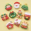 Christmas Cream Glue Cartoon Resin Pendants & Hair Clips for DIY Jewelry & Bracelets