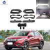 1Pair LED Fog Light Headlight Fog Lamp Cover Grill Bezel Switch Foglights Assembly For Honda HR-V HRV 2019 2020 2021
