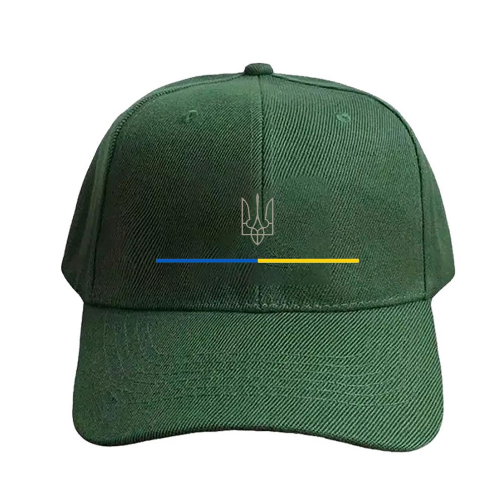 Украинский Трезубец Эскудо Сине-Желтая Полосатая Флаг Украины Кепка Летняя Женская Мужская Взрослая Шляпа Регулируемая Печатная Бейсболка