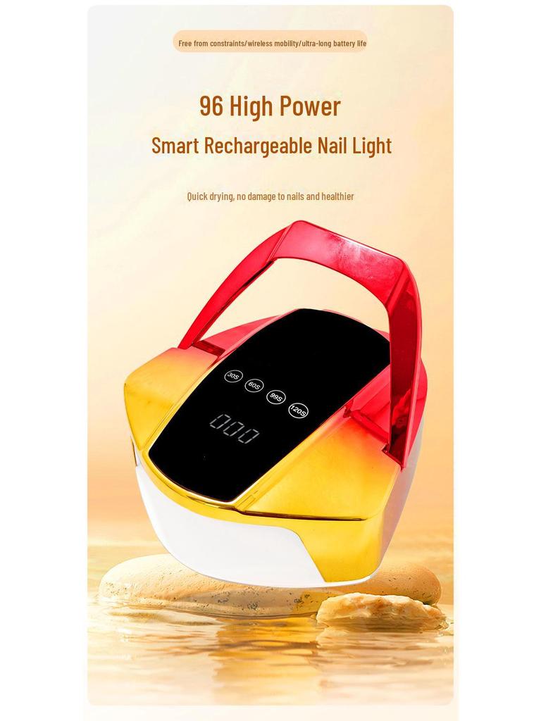 Беспроводная сушка для ногтей: Большое пространство, быстросохнущая лампа для светотерапии ногтей