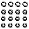 16-Piece RC Ball Bearing Kit (5x10x4mm, 5x11x4mm, 8x12x3.5mm) with Rubber Seals for Tamiya TT-02 TT02 1/10 RC Parts