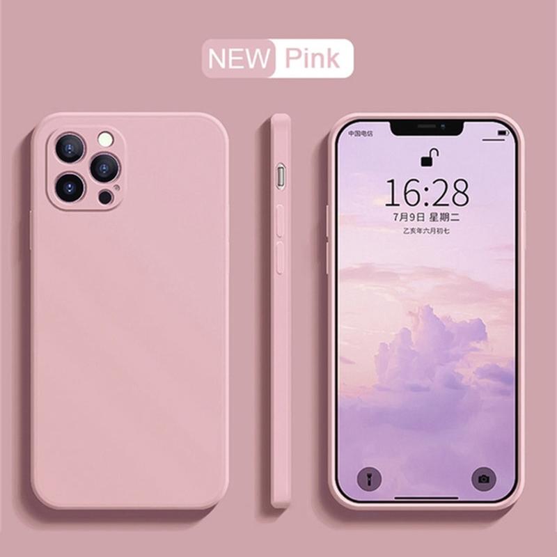 Роскошный чехол для телефона из жидкого силикона для Apple iPhone 16 15 14 13 12 11 Pro Max X XR 7 8 PLus Мягкий чехол Ударопрочная накладка Сумка для телефона