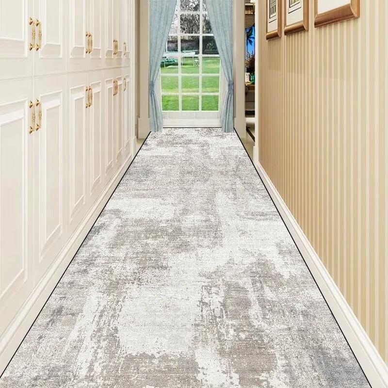 Скандинавский Абстрактный Вилла Длинный Коридор Ковровая Дорожка Холл Проход Домашний Большой Ковер Лестница Удобный Прочный Моющийся Напольный Коврик