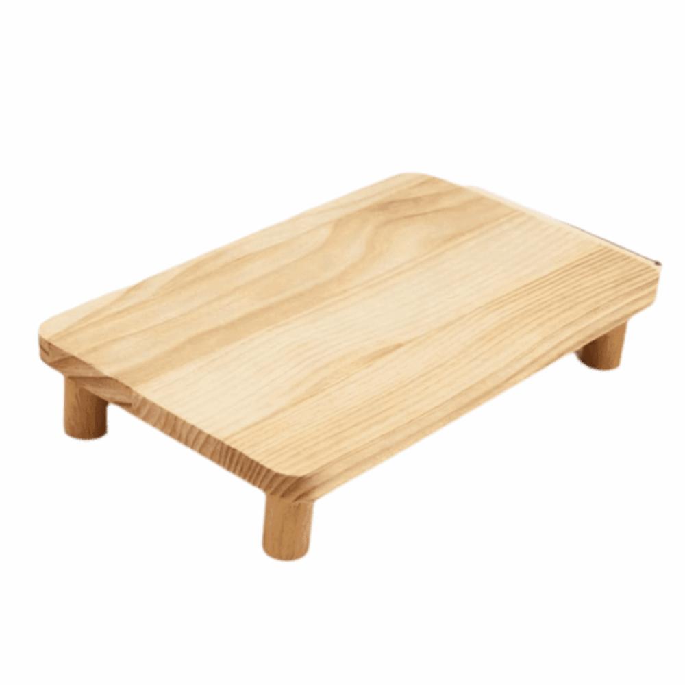 Wooden Raised Feeder Stand Detachable Raised Cat Bowl Stand Practical Pet Feeder Stand Home Use