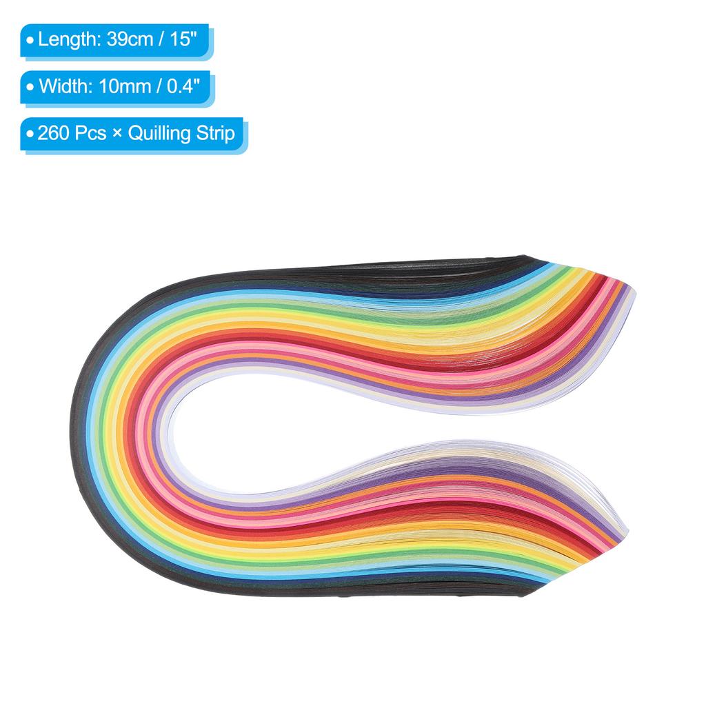 160/180/260 шт. Полоски для квиллинга Бумага 39/54 см Бумага для оригами Полоска для квиллинга Смешанный цвет Подарок для Искусства DIY Рукоделие Рождество