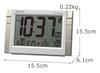 RHYTHM Alarm Clock Radio Clock Electronic Sound Alarm Temperature Calendar with Light 8RZ223SR03