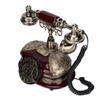 Антикварный европейский телефон с дисковым набором номера, классический ретро стационарный телефон для декора гостиной и бара