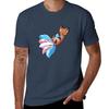 Kitsune Says Trans Pride TShirt Basic Crew Neck Short Sleeve Top