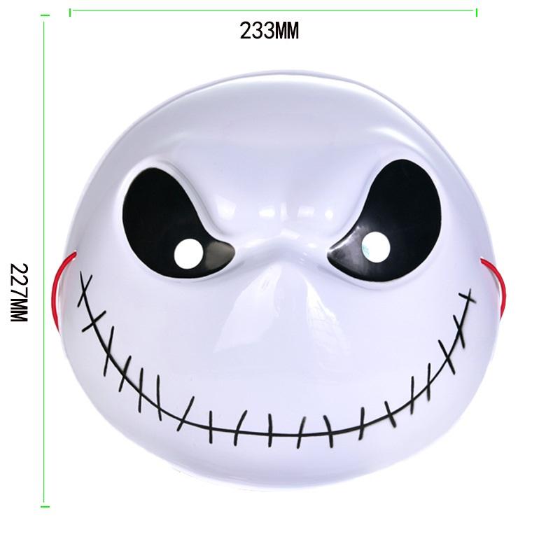 Pumpkin Prince Skeleton Masks White Creepy Smiley Face Christmas Night Fright with the Same Jack Mask Fake Mask Head Cover