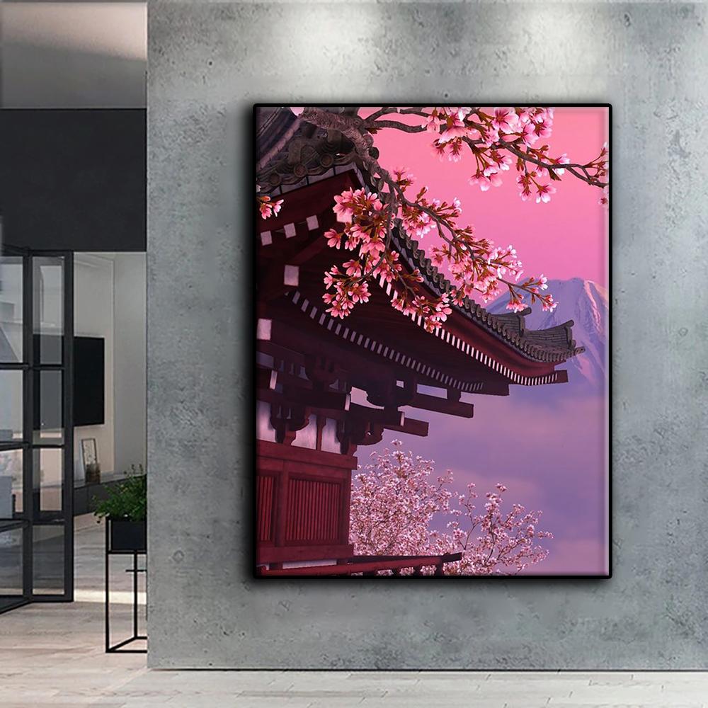 Full 5D Diy Diamond Painting Chinese Style Building 5D Diamond Painting