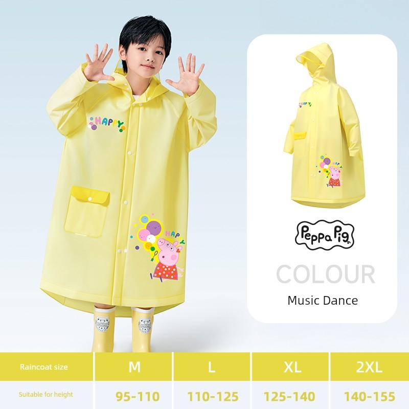 Children's Raincoat for Primary School Students, Boys and Girls, Rainproof for Kindergarten, 2025 New Model with Backpack Space