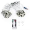 3x3 M 300LED Curtain String Light USB Remote Control Lamp Christmas Wedding Party Decoration
