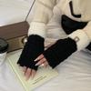 Шерстяные вязаные перчатки Студенческие Однотонные Осень и Зима Новый стиль Теплые и Защищающие от холода Модные