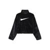 Nike Женские черные бархатные пиджаки с воротником-стойкой, средняя длина DV5140-010