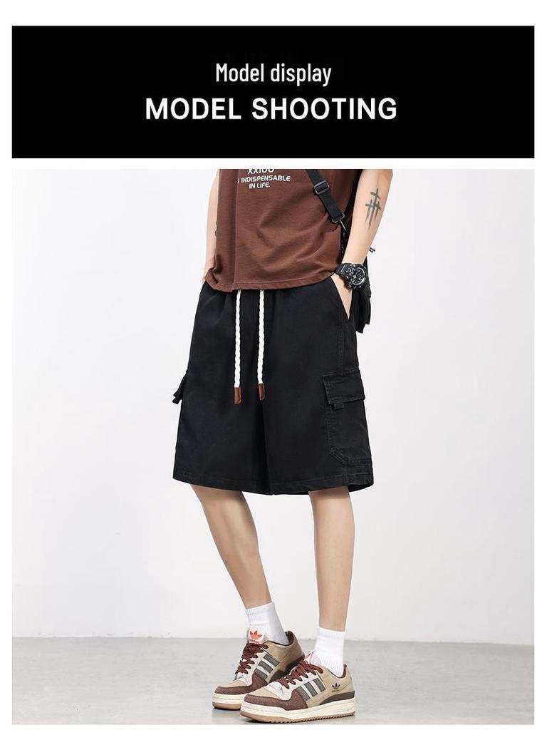 Plus Size Retro Men's Denim Shorts - Summer 2026 Edition