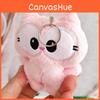 Pink Plush Garfield Keychain Stuffed Animal Doll Pendant For Kids Decoration