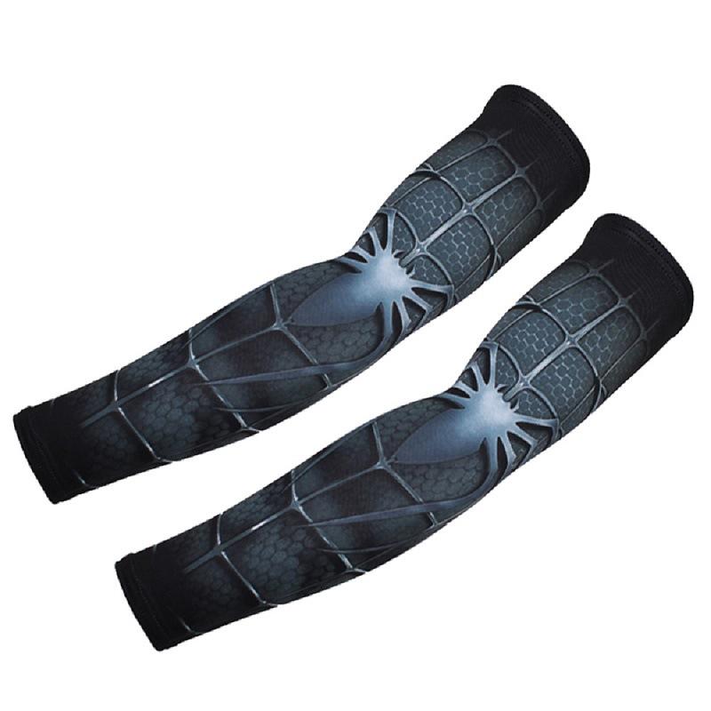 Unisex Kids Summer Sun Protection Arm Sleeves - Cute Spiderman, Iron Man, Batman Design for Outdoor Play