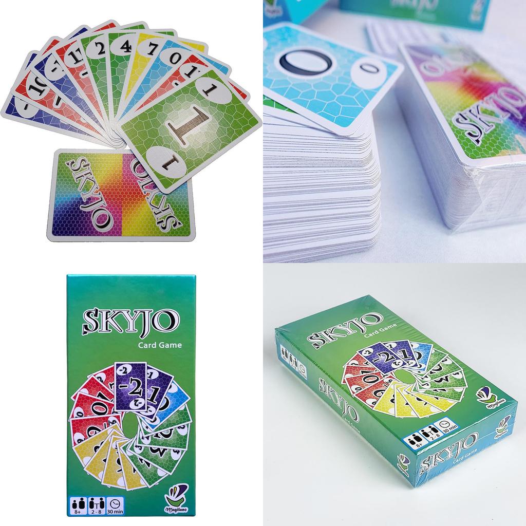 Увлекательная настольная карточная игра Skyjo Classic, изготовленная из прочной бумаги для всех возрастов