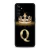 Diamond Crown Letter A For Realme GT Neo 2 3 3T Phone Case For Realme 10 9 8 5G 7 6 GT2 Pro Plus 9i 8i C21 C11 C25 C35 Cover