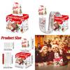 Christmas Celebration Red Snowflake Paper Gift Box For Party Decor Gifting And