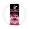 Чехол - Maniacase - Samsung Galaxy J6 2018 - Черный - Логотип Blackpink - Мягкий