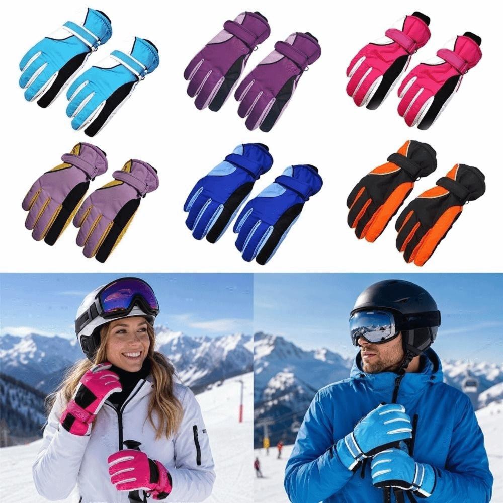 Non-slip Cycling Gloves Waterproof Outdoor Sports Gloves Fashion Snowboard Gloves for Men Women
