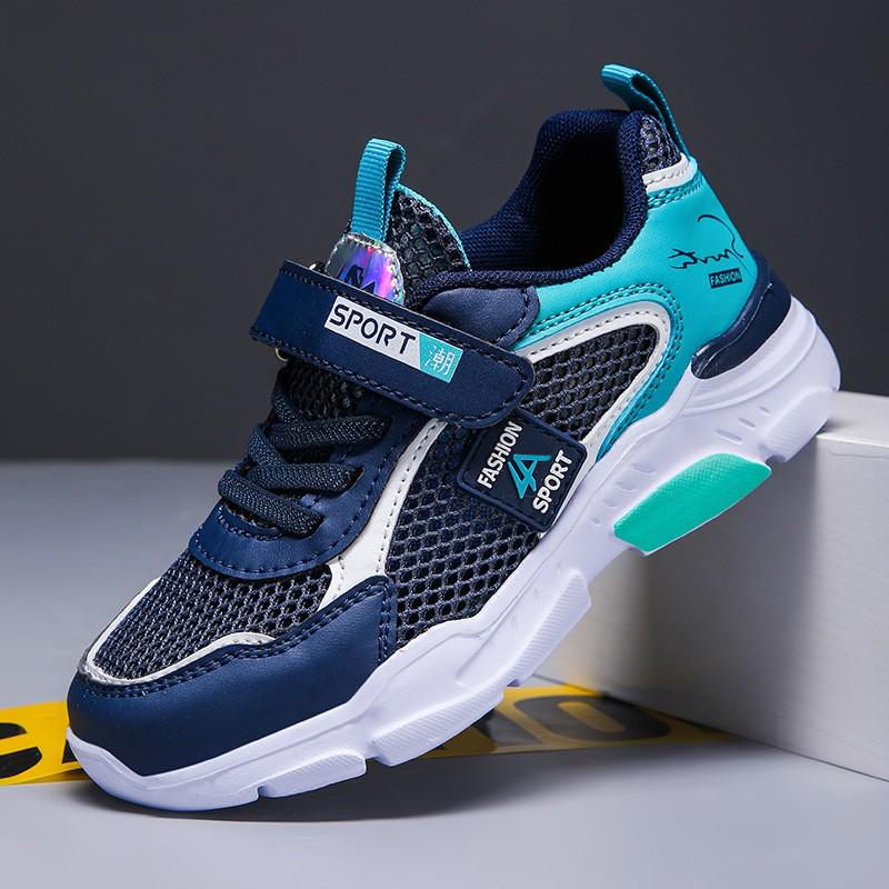 Водонепроницаемые кожаные спортивные школьные туфли для мальчиков, кроссовки для бега с мягкой подошвой для весны и осени