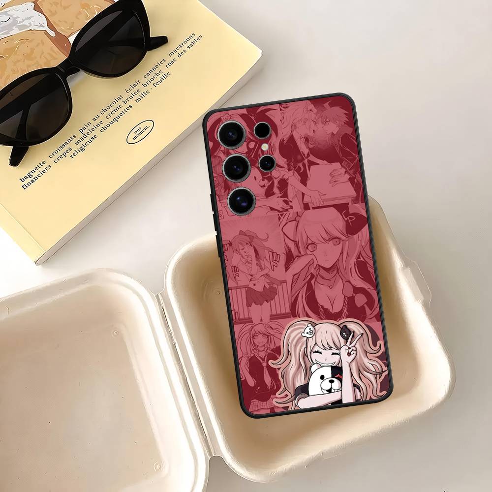 Чехол Danganronpa Junko Enoshima Monokuma для Samsung Galaxy Case S25 S23 S22 S21 S30 S20 S10 Ultra Plus FE Мягкий чехол из ТПУ